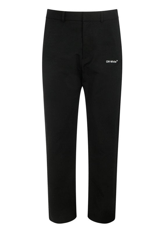 Off-White Mis-Rise Straight Leg Trousers