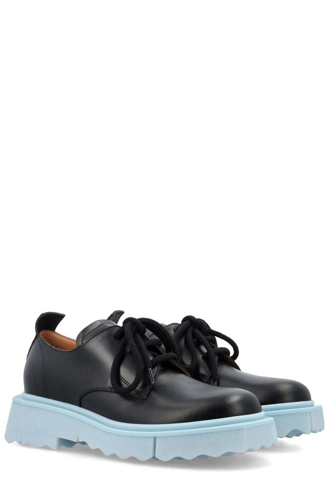 Off-White Round Toe Derby Shoes