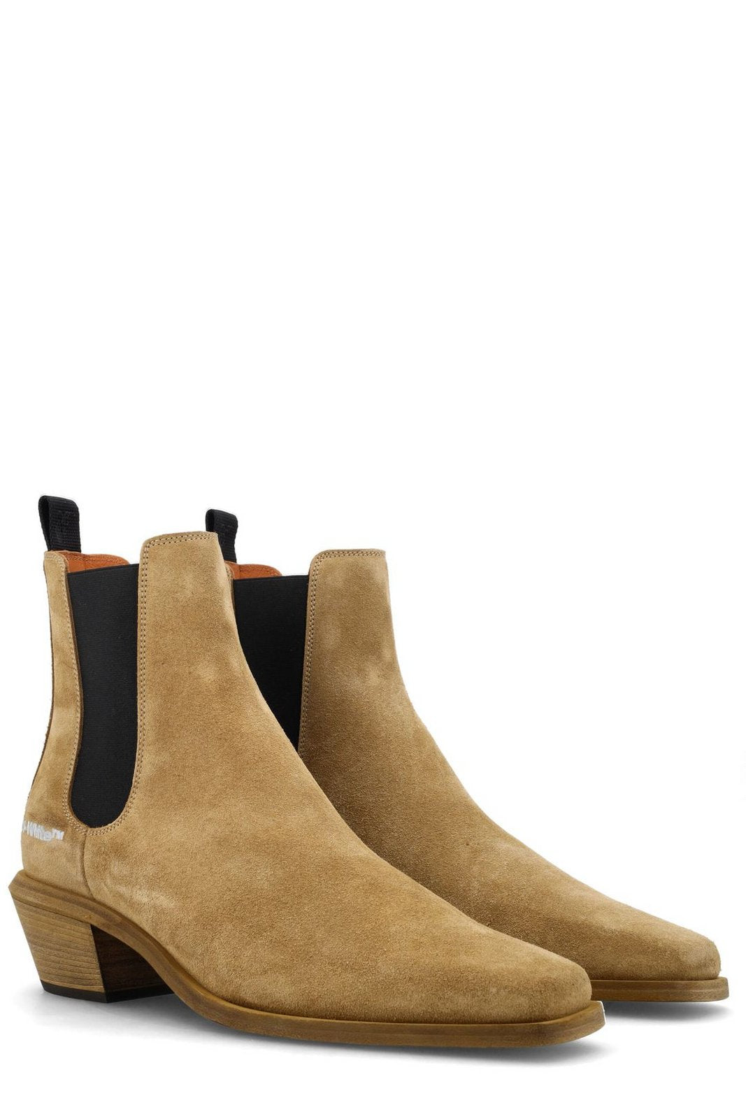 Off-White Texan Pointed Toe Ankle Boots