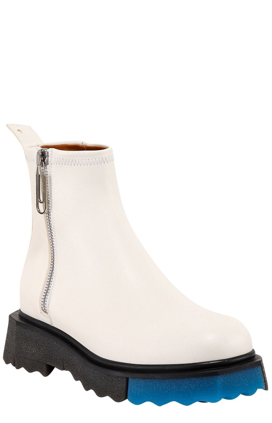 Off-White Zip-Detailed Ankle Boots
