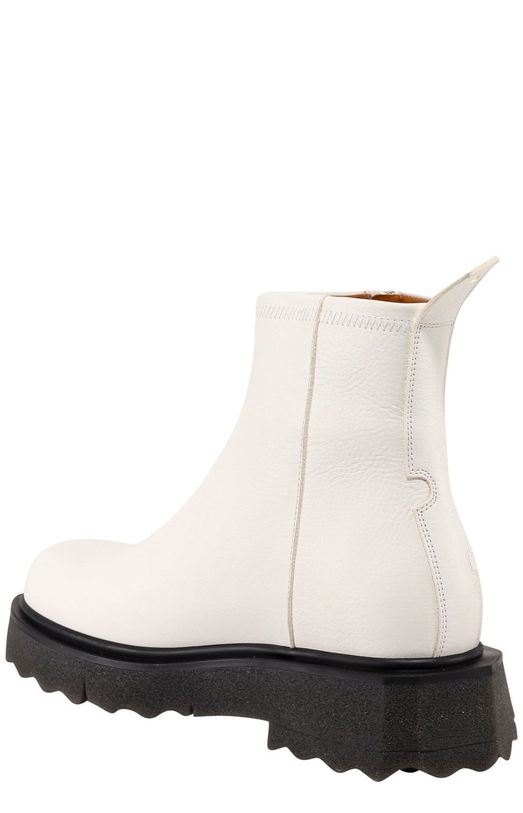 Off-White Zip-Detailed Ankle Boots