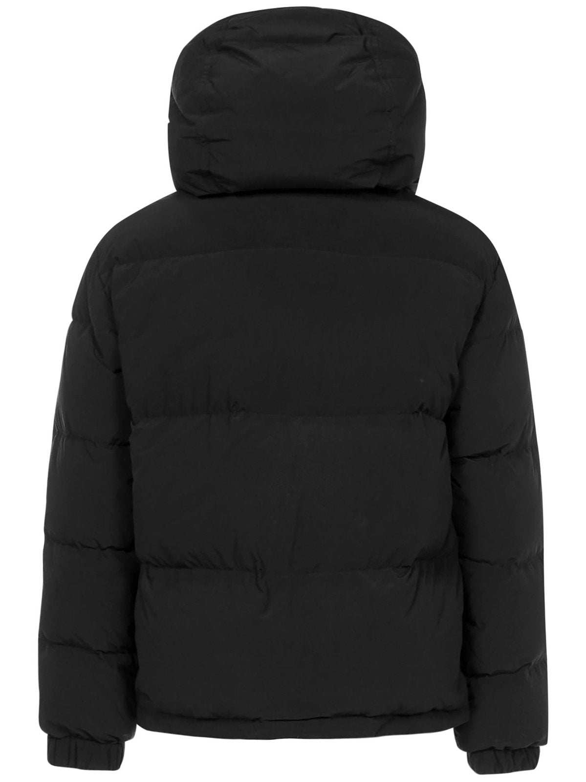 Off-White Zip-Up Long-Sleeved Puffer Coat