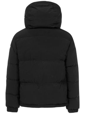 Off-White Zip-Up Long-Sleeved Puffer Coat